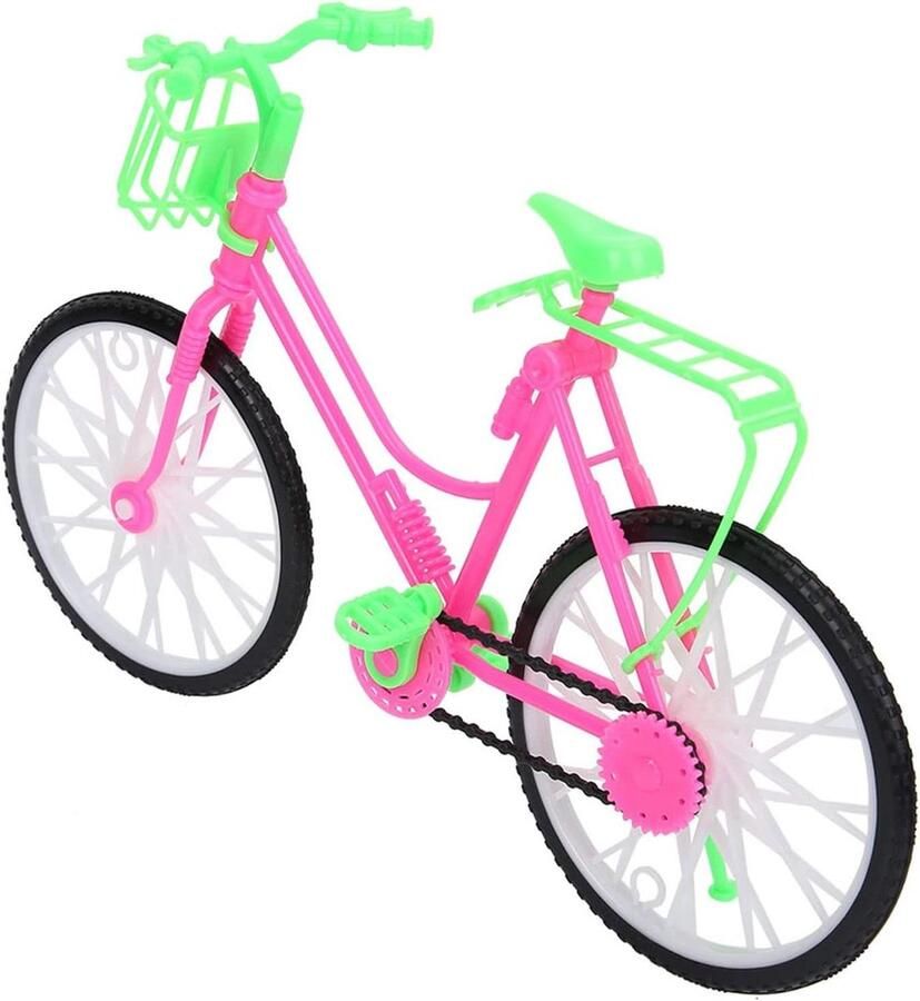 Speelgoed Fiets Poppenfiets Kinderfiets Rollenspel Niet-giftig Materiaal 24 x 13 x 3 cm Roze