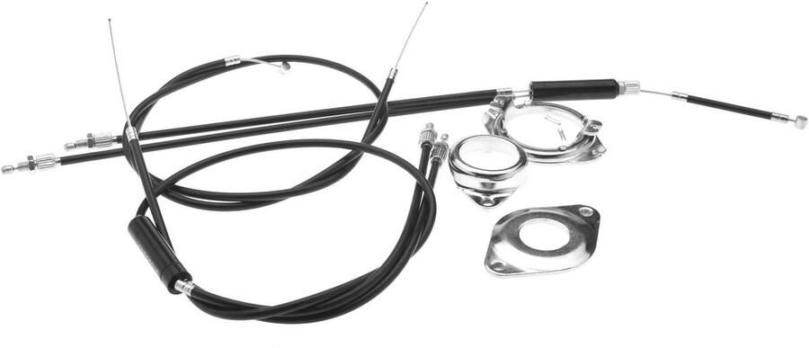 SPHs Mountainbike Remkabels Gyro Kabelset Compleet voor BMX Zwart Remkabels voor Gyrosysteem Inclusief Achterste Kabels
