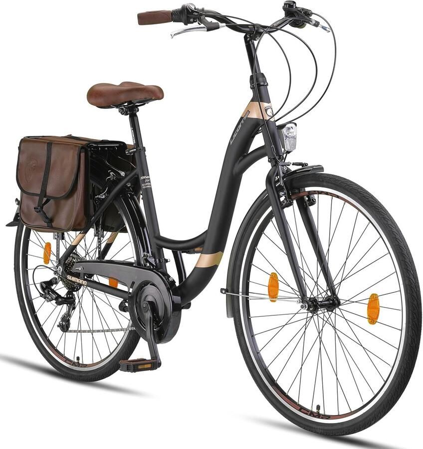 Stadsfiets met 21 versnellingen en modern design geschikt voor en kinderen