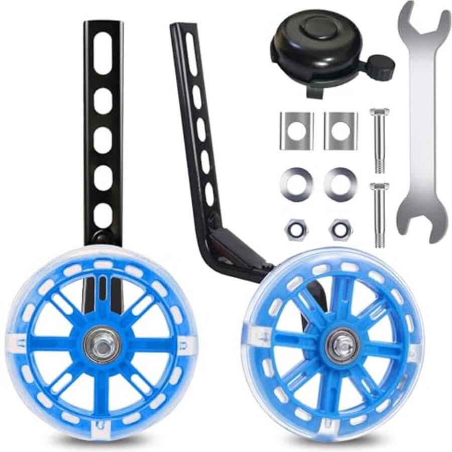 Steunwielen voor Kinderfietsen Universeel en Flikkerend voor 12 tot 18 Fietsen