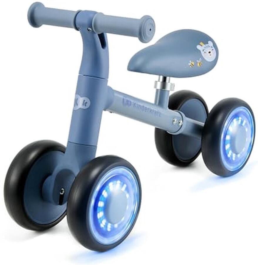 Stijlvolle Loopfiets voor Kinderen met LED Verlichting Veilig en Modern Ontwerp voor Kinderen vanaf 1 Jaar Blauw