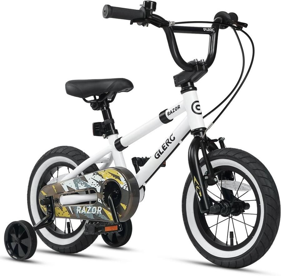 Stoere Kinderfiets BMX-Stijl voor Jongens 12 14 en 16 Inch met Zijwieltjes en Standaard