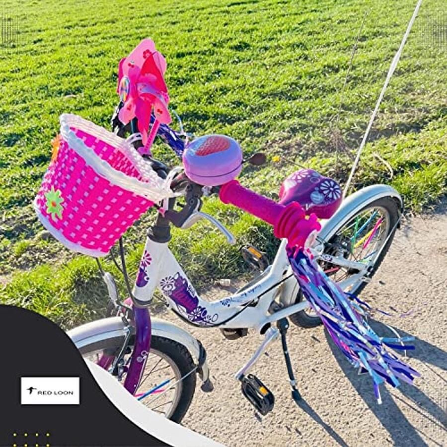 Stuurfranjes voor Kinderfiets met Glitter en Kleur