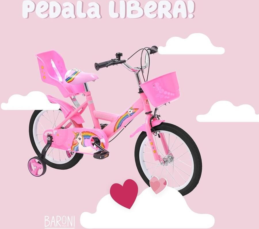 Toys Blauwe sportfiets voor kinderen 12 en 14 en 16 inch met wielen fiets voor kinderen van 2 tot 7 jaar van staal met frontschild