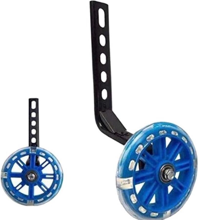 Trainingswielen Kinderfiets Hulpwielen Stabilisatoren Kinderen Leren Fietsen Antislip en Geruisloos Voor 20 inch Blauw