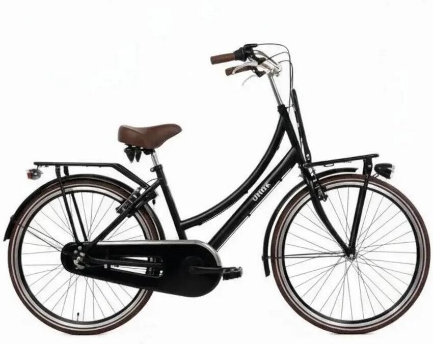 Transportfiets Uniek Dutch Cargo 26'' 3N Mat Zwart