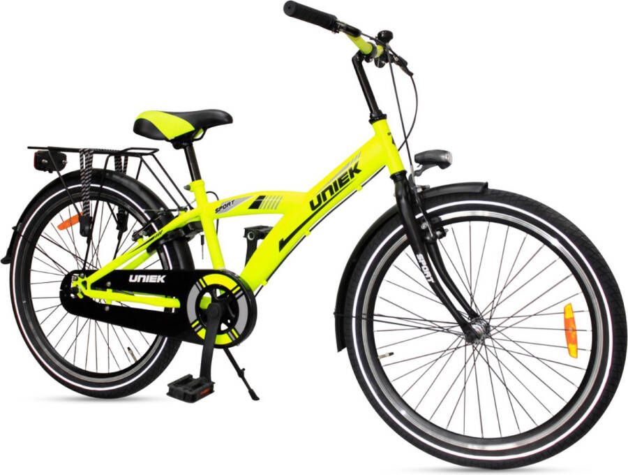 Uniek Kinderfiets 1S 24'' Geel Zwart