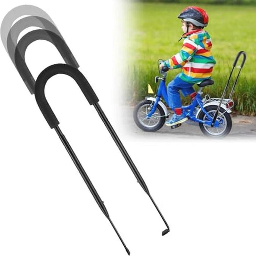 Universele Fietstrainingsgreep voor Kinderen Duwstang voor Kinderfiets Antislip en Deelbaar