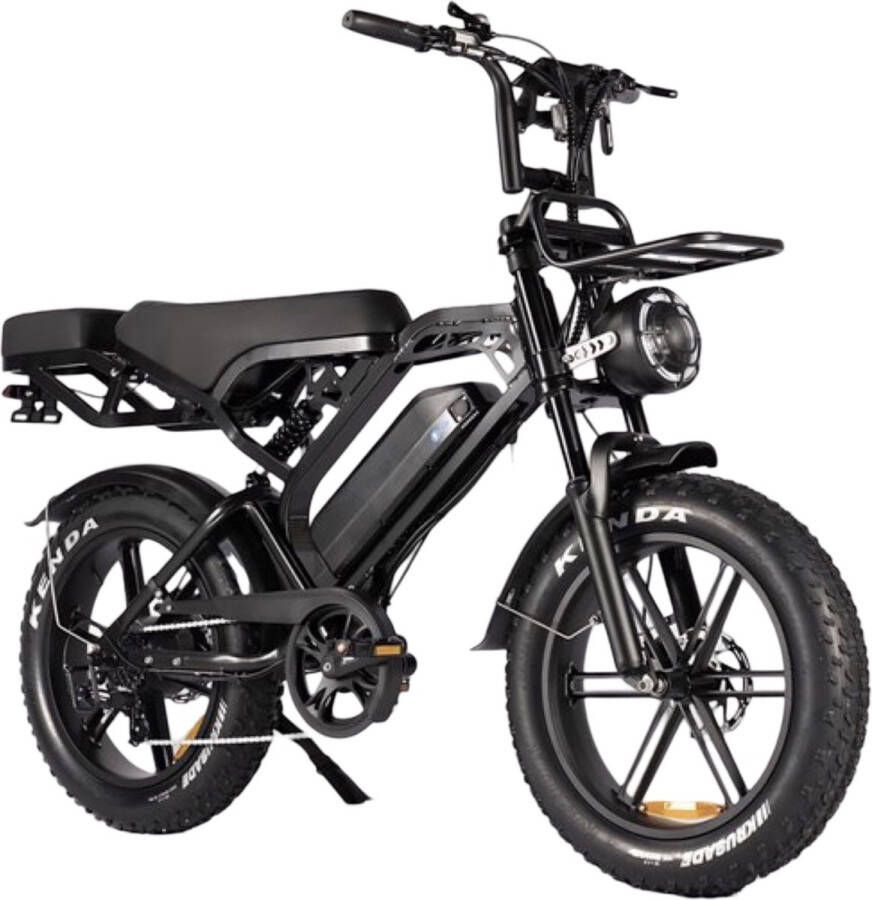 Ninryde V20 PRO Fatbike E Bike 250W 15Ah Hydraulische Rem Model Met Voetsteuntjes Bagagerek Incl. Alarmslot