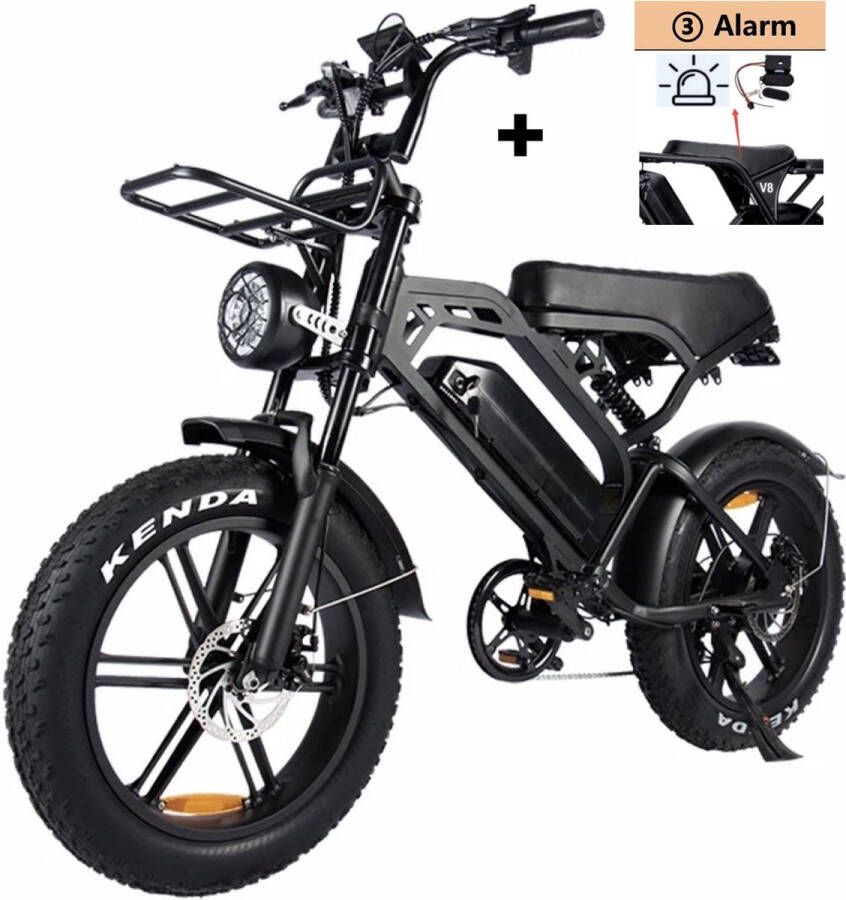 Ninryde V20 PRO Fatbike E Bike 250W 15Ah Hydraulische Rem Model Met Voetsteuntjes Bagagerek Incl. Alarmslot - Foto 2