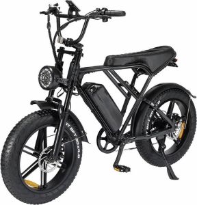 Beefly Ouxi V8 v3.0 250W Elektrische Fiets E Bike 15Ah Batterij Achter Schokbrekers Zwart