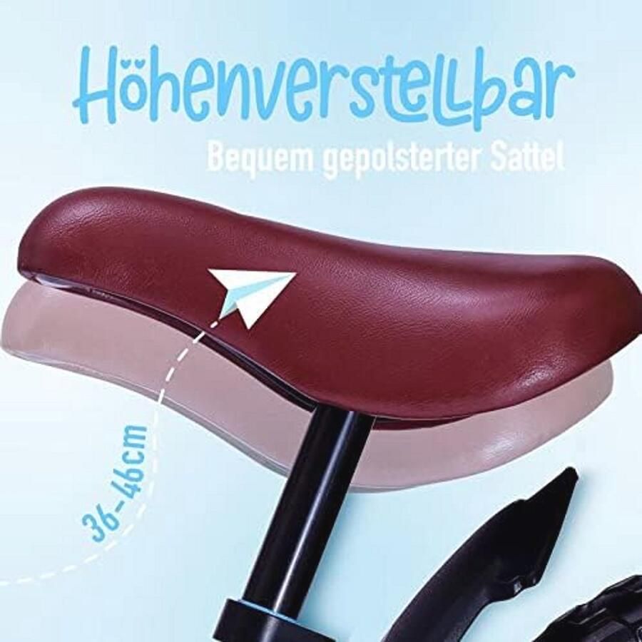 Veilige en Lichtgewicht Kinderloopfiets 12 inch Ergonomische en Robuuste Loopfiets voor Peuters - Foto 3