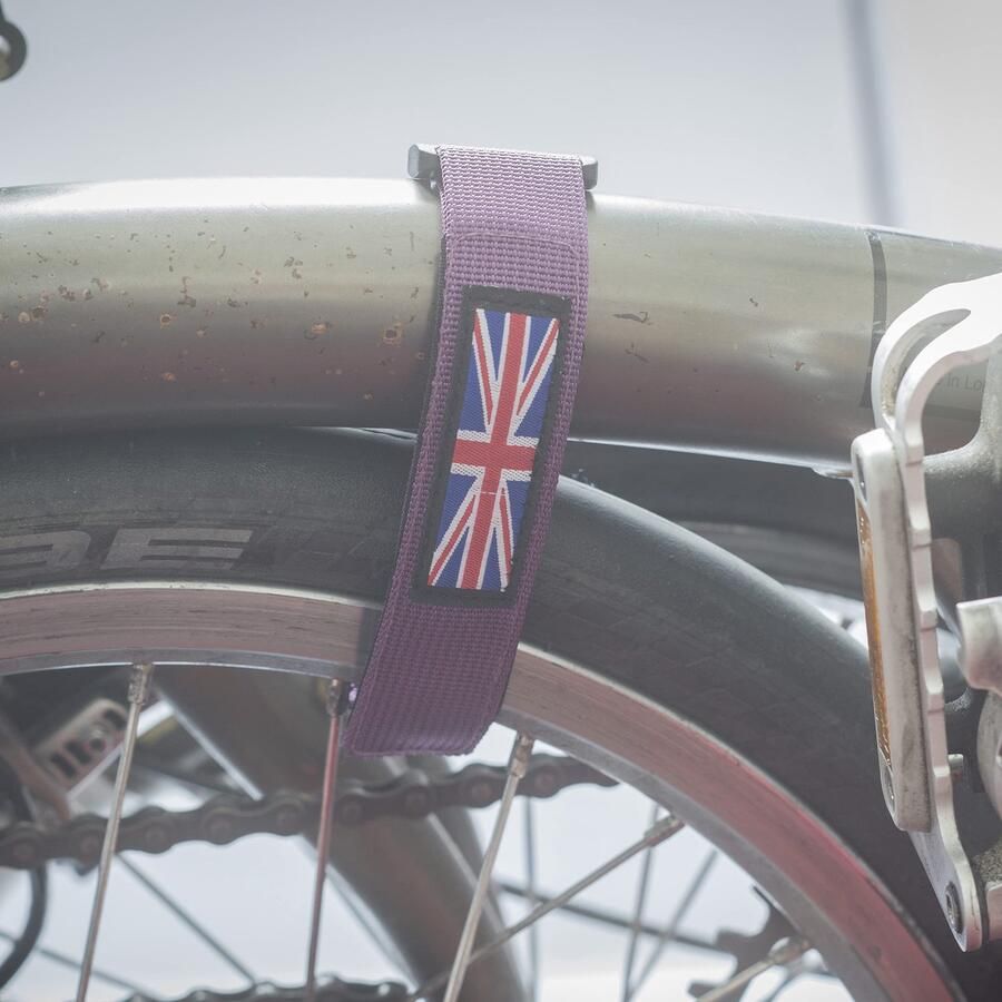 Velcro Bevestigingsriem voor Vouwfiets Frame Paars