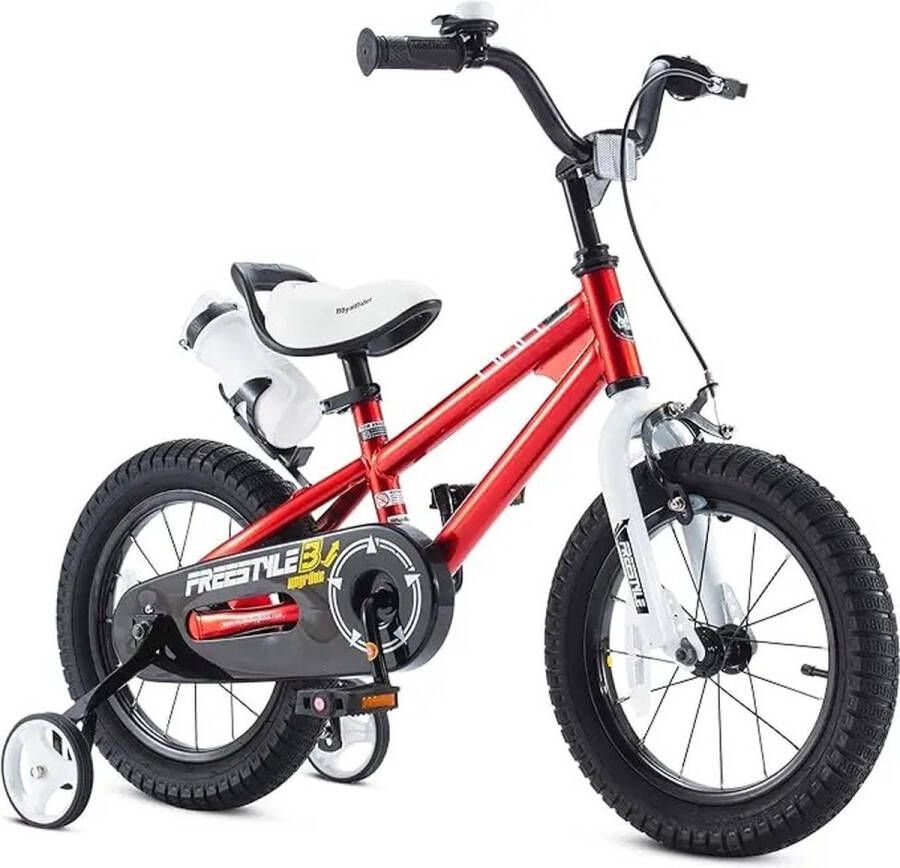 Verkoop Nederland Fiets Kinderfiets 12 Inch Voor Meisje of jongetje Met Steunwielen Met drinkflesje Met standaard Met bel Rood