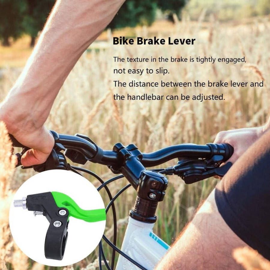 Verstelbare kinderfiets remhendels 222 mm 09 inch stuurdiameter hoge sterkte sportfitness zwart groen