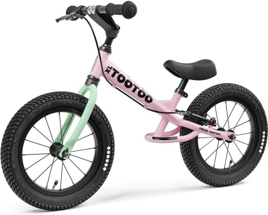 Verstelbare Loopfiets voor Kinderen 3-6 Jaar met Opblaasbare Wielen en Veiligheidsrem