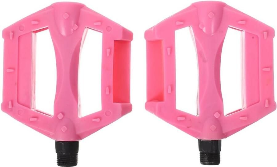 Vervangende fietspedalen van kunststof met antislip groeven voor mountainbikes en kinderfietsen eenvoudig te monteren stabiele grip en veelzijdig gebruik voor gezinnen en recreatief fietsen