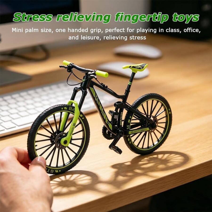 Vinger BMX-fiets model 1:10 miniatuur mountainbike van legering realistische decoratieve fiets verzamelstuk en ShopVlot