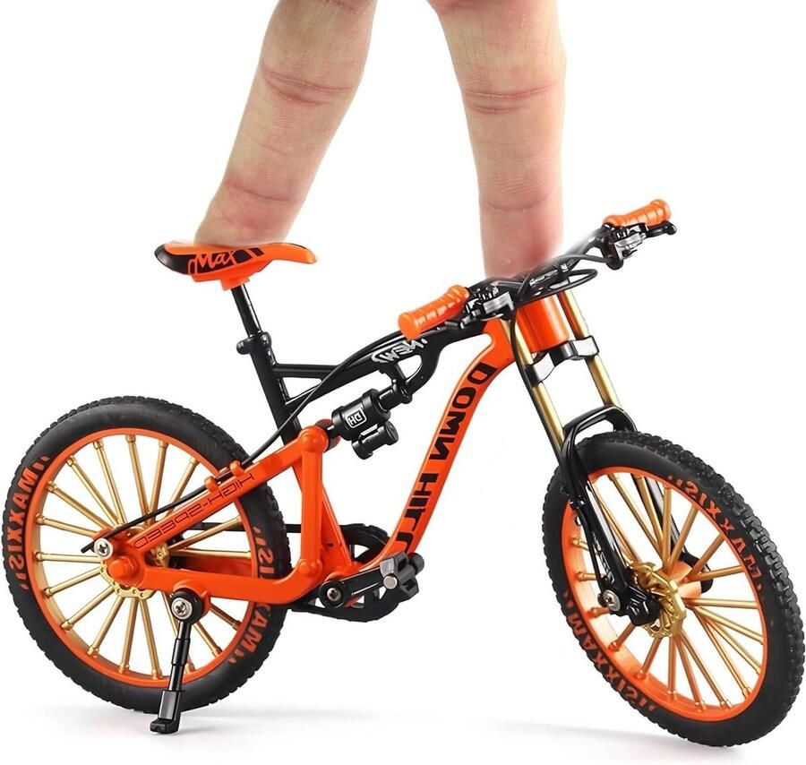 Vinger fiets model Miniatuur fiets speelgoed Decoratie en verzamelen Gedetailleerd legering mountainbike
