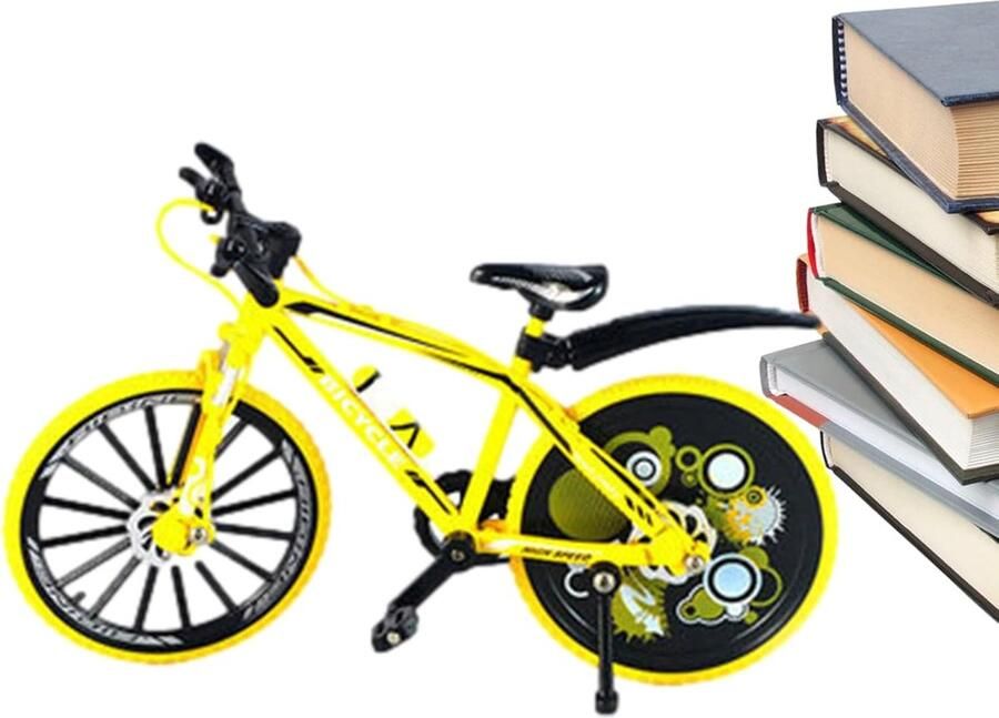 Vinger Fiets Speelgoed Miniatuur Racefiets Buitenspelen Flexibele Stuurinrichting 19.5 cm Willekeurige Kleur