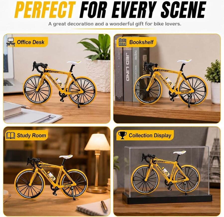 Vingerfiets 1:8 Miniatuur BMX Legering Valbestendig speelgoed voor thuis ShopVlot