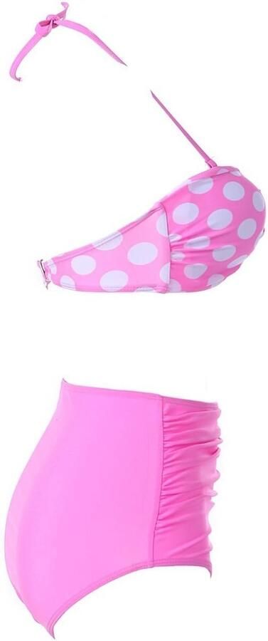 Vintage jaren '50 pin-up girl rockabilly hoge taille retro bikini