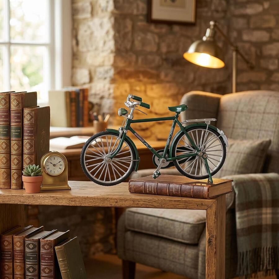 Vintage metalen fietsmodel retro ornament speelgoedbeeldjes hoge simulatie mini-fietsmodel voor huisdecoratie geven enz. met klassieke vorm en voortreffelijk vakmanschap
