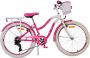 Volare Blossom 24 Inch 33 5 cm Meisjes 7V V Brakes Roze Wit - Thumbnail 1