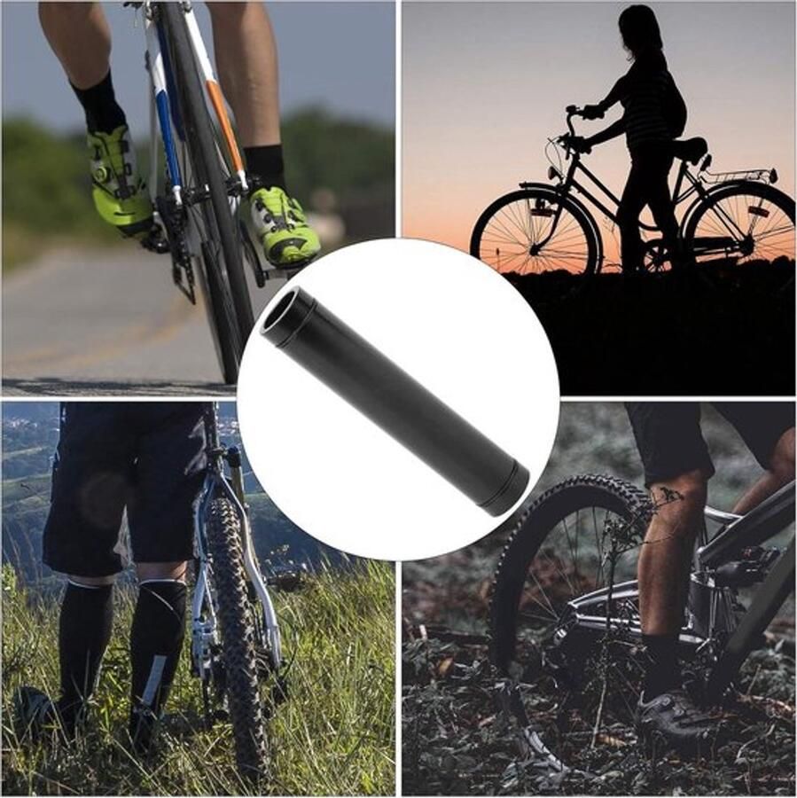 Voorvork Vat As Fiets Hub Conversie As 20mm Naar 15mm Fiets Steekas Hub Adapter Mountainbike Geschikt voor Fietsen Zwart Accessoire