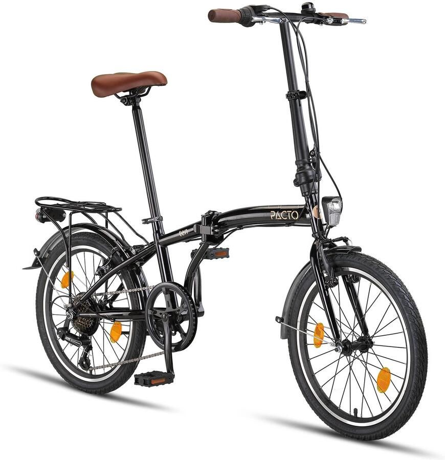 Vouwfiets 20 Inch – 6 Versnellingen – In 10 Seconden Opvouwbaar – Stalen Frame – Zwart