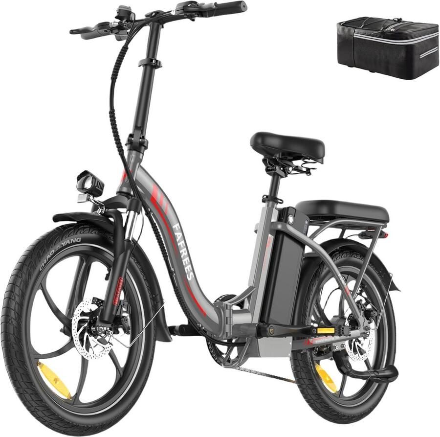 Vouwfiets E-Bike 20 Inch met 250W Motor 25 km u Draagvermogen 140 kg Uniseks Elektrische Fiets