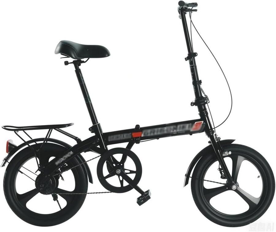 Vouwfiets Stadsfiets Kinderfiets Groen Reizen Dubbele Remmen 16 inch B1