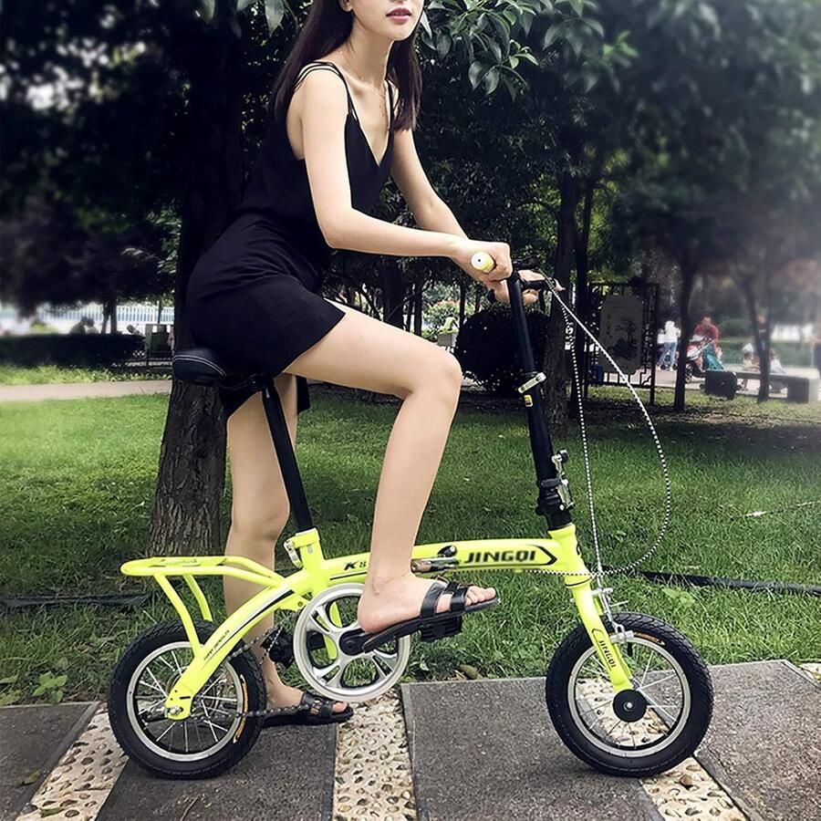 Opvouwbare Fiets voor Volwassenen en Kinderen Lichtgewicht 12 Inch Mini Fiets voor School en Werk