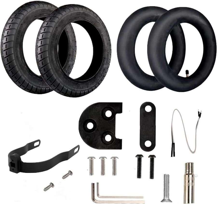 Wanda 10 Inch Wielset Compatibel Met Xiaomi M365 1S Pro Pro2 Band Vervanging Voor Elektrische Scooter Air Kamer Ventieladapter (Met M365 M365Pro-Houder)