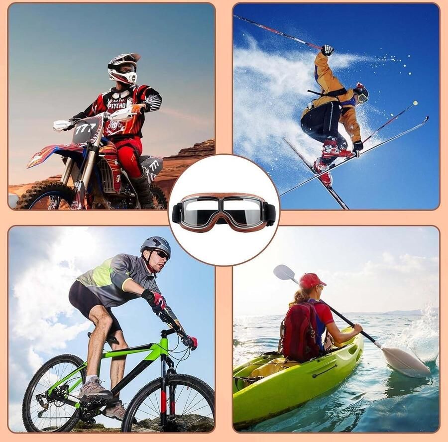 Winddichte Mountainbike Goggles met Perfecte Pasvorm Schokbestendig en Krasbestendig Ideaal voor Offroad Avonturen