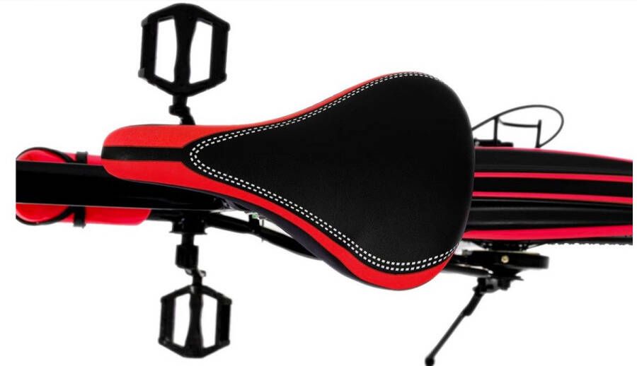 WNHB Mountainbike 20 Inch 7 Versnellingen Dubbele Schijfrem Stevig Koolstofstaal Frame Rood Zwart