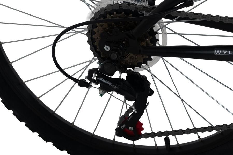 WYLD Full-suspension kinder-mountainbike – 24 Zodiac (rood) – 18 versnellingen – Framemaat 38 cm