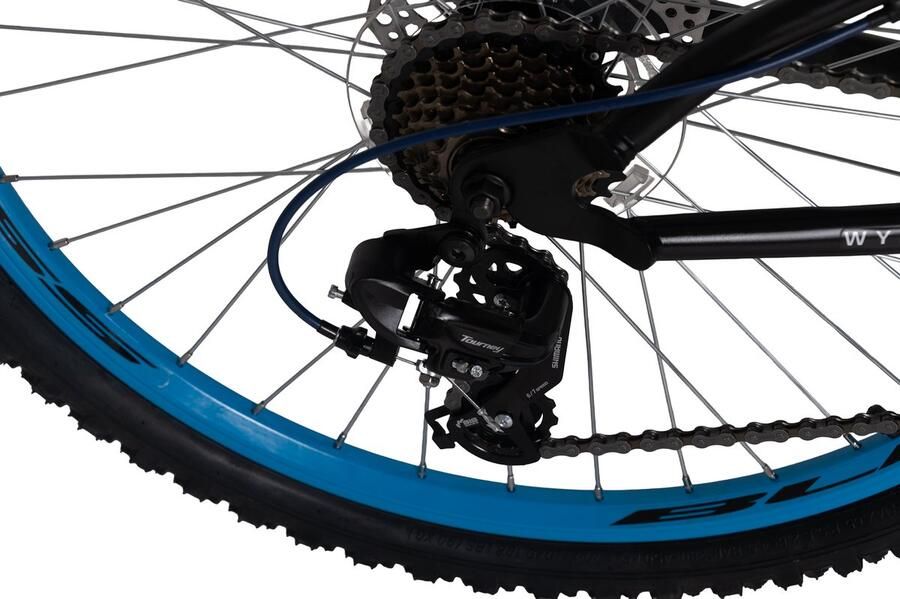 WYLD Fully Mountainbike 26 Bliss – Zwart Blauw – 21 versnellingen – Framemaat 47 cm