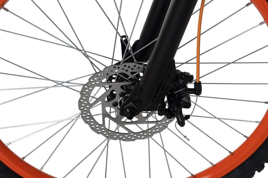 WYLD mountainbike Fully 24'' Bliss zwart-rood 18 versnellingen rechts 38 cm