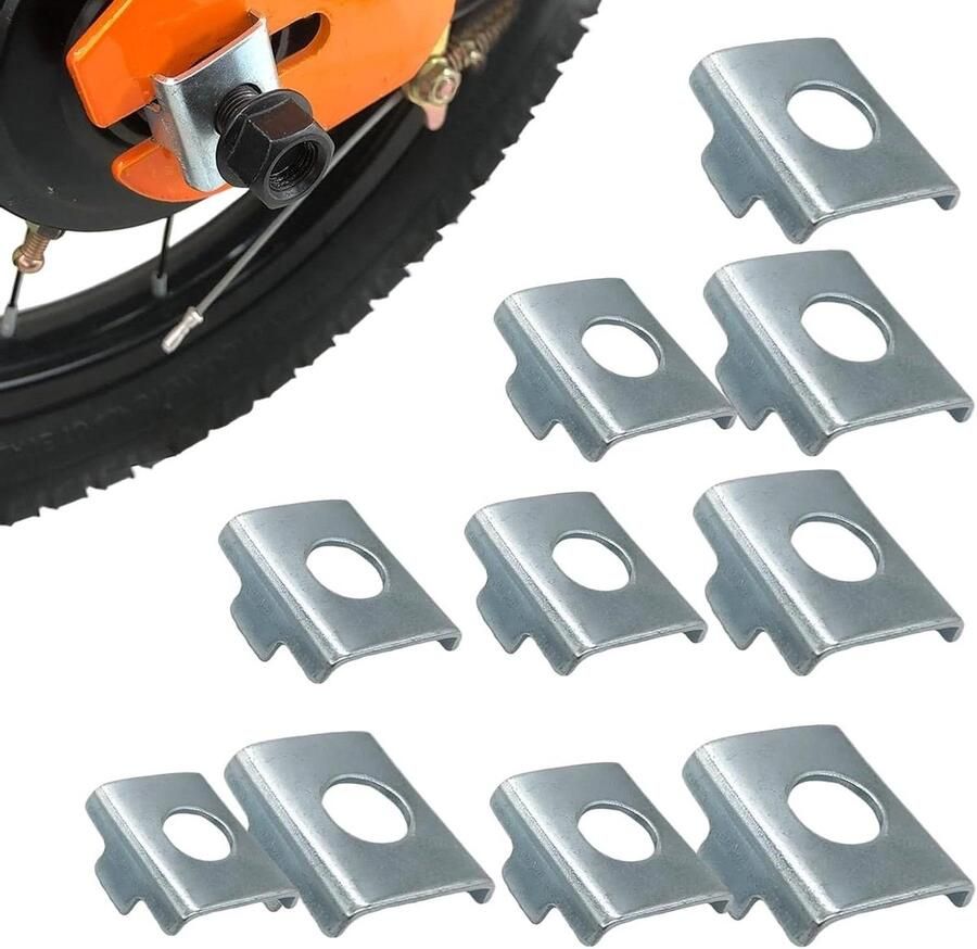 Zijwieltjes Set Oefenwielen Kinderfiets Fietsen Leren Robuuste Ijzeren Stabilisatoren 10 Delig Zwart