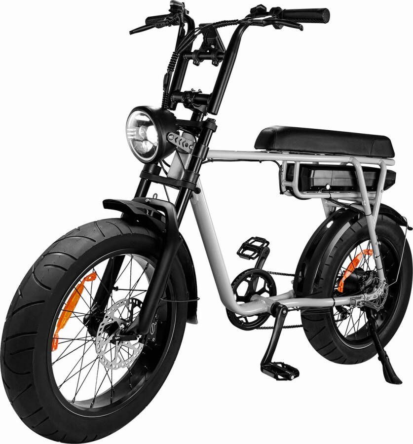 EB-2 EB2 3 Fatbike Elektrische Fiets Fatbike Electrisch E Bike 17.5 Ah Accu 250W Nardo Grijs