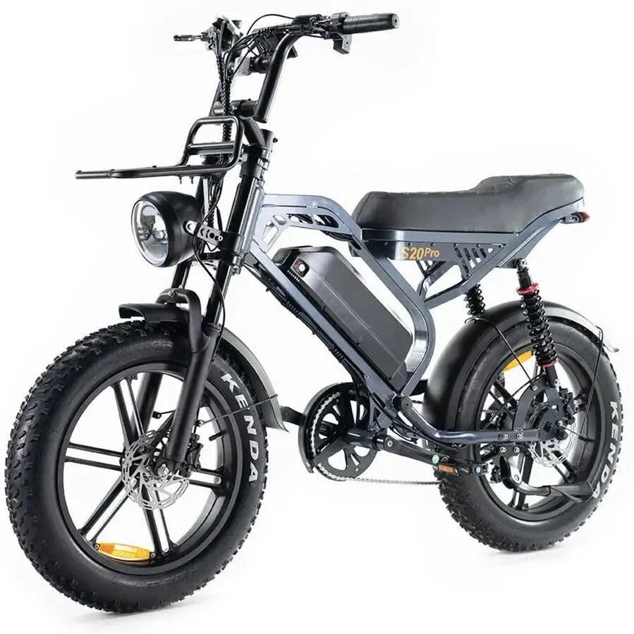 Ebikekopen.com Fatbike V20 Limited Rijklaar Nieuwste Model Hydraulische rem 2026 2027 Model Incl. Slot Telefoonhouder Alarmsysteem Achterrekje Voetensteuntje Met Accessoires Elektrische Fiets Bluethooth Speaker QmWheel