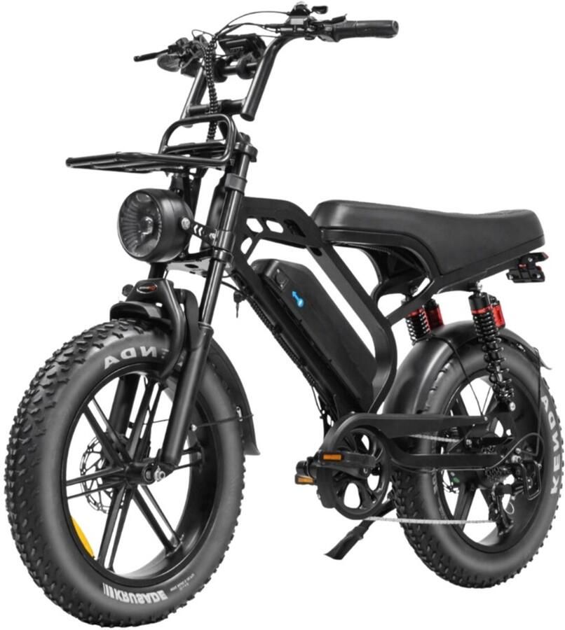 Ebikekopen.com Ape Ryder A10 Pro Zwart Fatbike Rijklaar 2026 2027 Model Hydraulische rem Incl. Slot Kettingbeschermer Voetensteuntje Straatlegaal Ebike Elektrische Fiets Met Accessoires - Foto 2