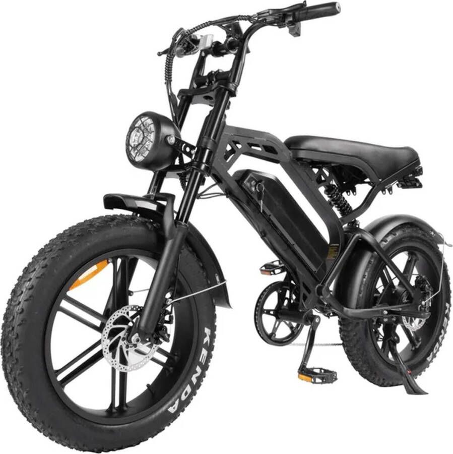 Ebikekopen.com Fatbike V20 3.0 Pro Garantie Hydraulisch Achterzitje E bike in doos E-Fatbike Elektrische Fiets Begrenzer Met Accessoires Voetensteuntjes 2024 2025 Model