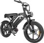 Ebikekopen.com Fatbike V20 Pro Nieuw model Garantie Hydraulisch Achterzitje E bike in doos E-Fatbike Elektrische Fiets Begrenzer Met Accessoires Voetensteuntjes 2024 Model - Thumbnail 3