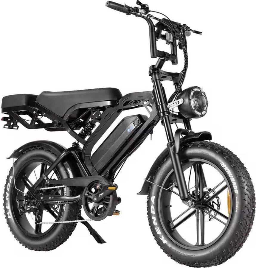 Ebikekopen.com Fatbike V20 Pro 6.0 Rijklaar Hydraulische remmen QMwheel 2025 Model Straatlegaal Ebike Elektrische Fiets Achterzitje Voetensteunen