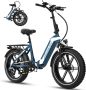 Evercross Elektrische Fiets EK6 20*4.0 Inch Fat Tire City Commuter EBike met Afneembare 48V 15Ah Lithium Batterij Opvouwbaar Mountain E-Bike met 250W Motor 7 Versnellingen IP54 Waterdicht - Thumbnail 2