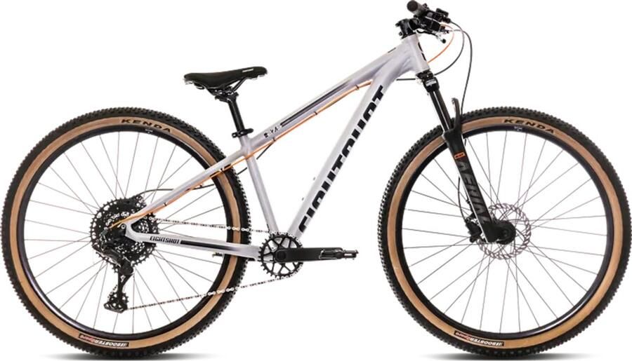 Eightshot X-Coady Kinder Mountainbike 8 versnellingen 27 5 inch Zilver Grijs vanaf 12 jaar