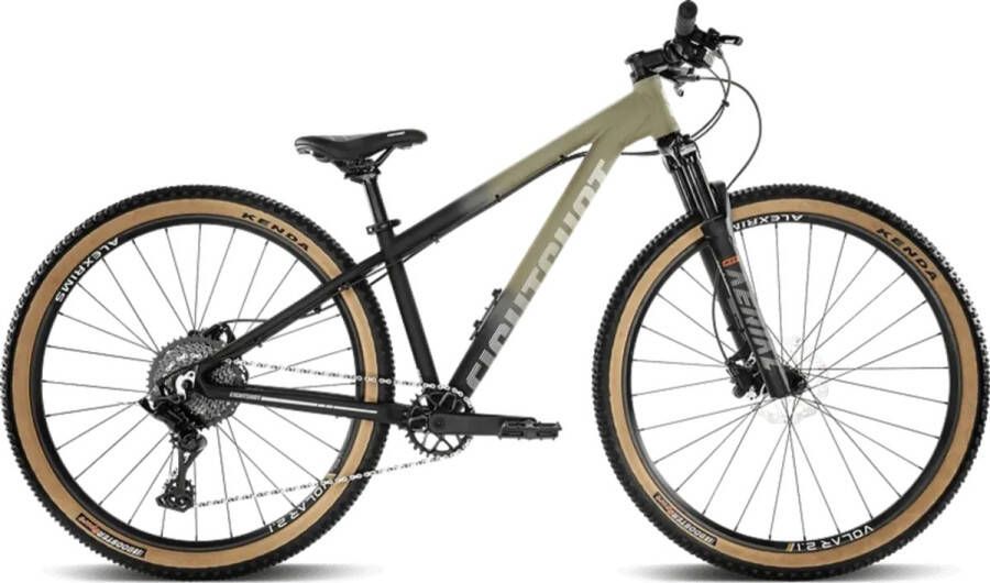 Eightshot X-Coady – Kinder Mountainbike – 10 versnellingen – 27 5 inch – Zwart‑zand – vanaf 10 jaar