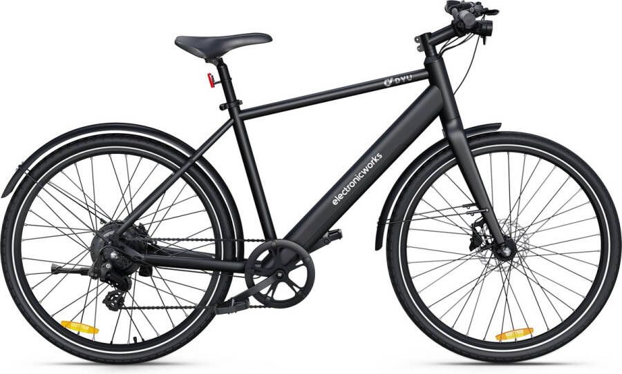 ElectronicWorks AiF-1 Elektrische Fiets met Shi o versnellingen Elektrische fiets met 250W motor Fiets voor woon-werkverkeer – 100km Actieradius E-bike 25 km u – LED Display – Elektrische Trapondersteuning Hydraulische schijfrem
